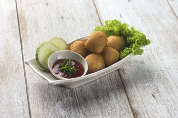 deep fried fish balls