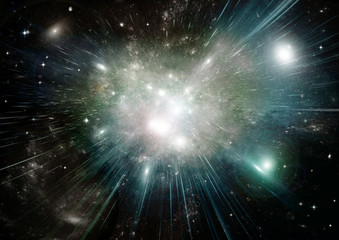 galaxy in a free space