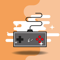 video game classic controller video game vector illustration