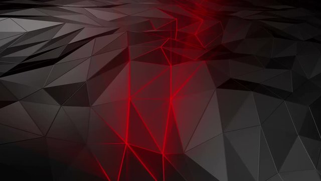 Abstract polygonal space low poly with connecting surface. Futuristic HUD background