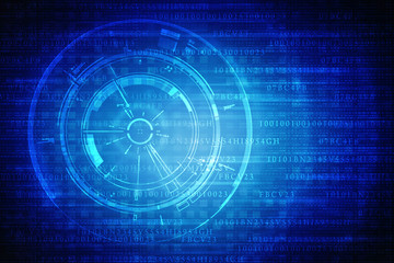 
2d illustration technology background