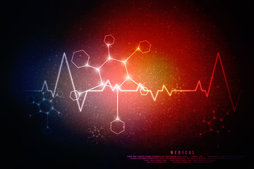 2D illustration medical structure background