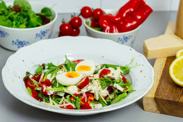 Healthy and delicious salad