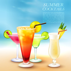 Summer Cocktail Party Background