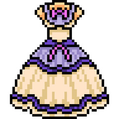 vector pixel art dress