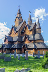 Heddal Stave Church, Norway's largest stave church, Notodden, Norway