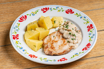 roasted pork with potatoes