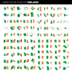 Fototapeta na wymiar Ireland flag, vector illustration