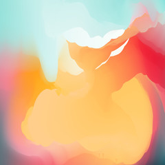Abstract Creative Fluid multicolored blurred background
