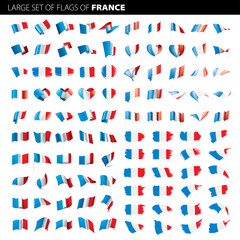 Fototapeta premium France flag, vector illustration