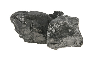 coal isolated on white background