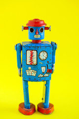 Fototapeta premium A vintage wind up toy robot
