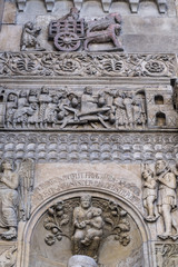 Fidenza, Parma, Italy: cathedral facade