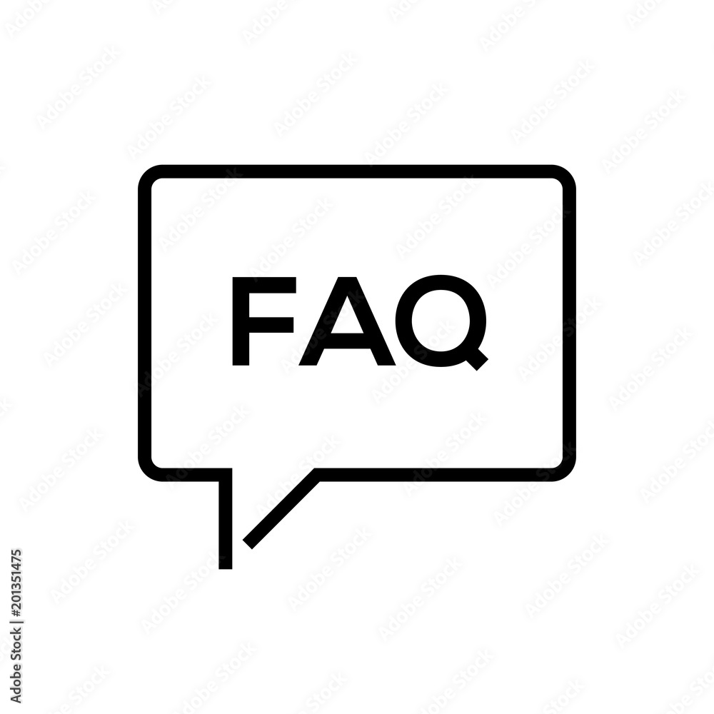 Poster faq information - line design single isolated icon