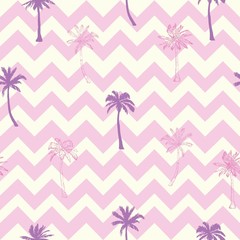 Palm tree pattern. Seamless hand drawn textures on exotic trendy background. Nature textile print. Modern tropical template for web, card, placard, poster, cover, flyer, invitation, brochure, banner.