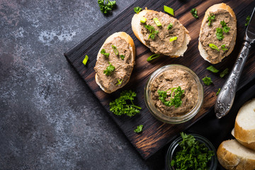 Pate from beef liver. 