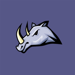 E Sport logo wild animal rhino