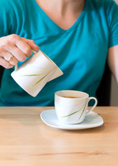 Kaffee, Milch eingießen, Laktose, Pause 