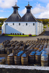 Traditional Scottish whisky distillery