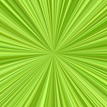 Green Star Burst Background Design From Radial Stripes