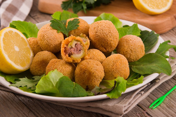 Ascoli stuffed olives.