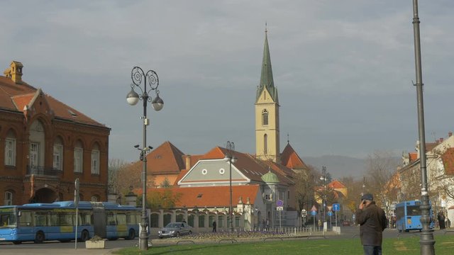 Buildings on a city street