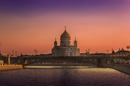 The Cathedral of Christ the Savior, Moscow. Russia.