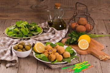 Ascoli stuffed olives.