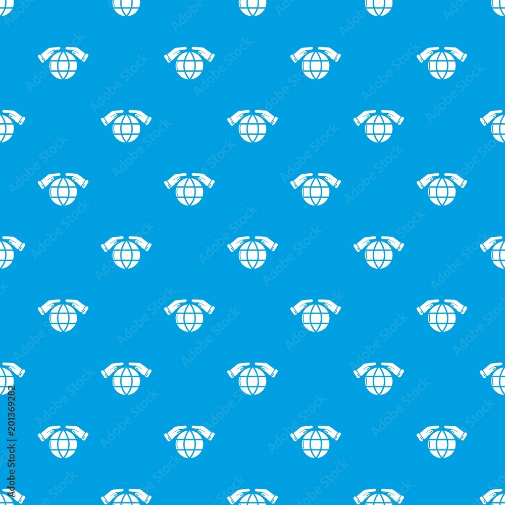 Poster safe planet pattern vector seamless blue repeat for any use