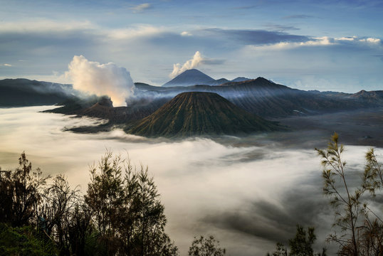 Mt Bromo landscape, East Java, Indonesia