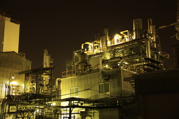 工場夜景　川崎