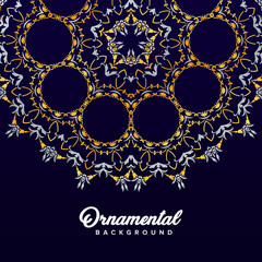 Arabic ornament background baroque in Victorian style. Element for design