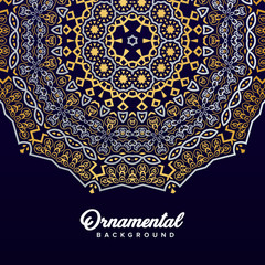 Arabic ornament background baroque in Victorian style. Element for design