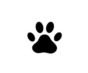Cat or dog paw icon
