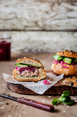 Tuna and Salad Bread Rolls
