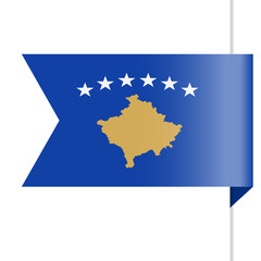 Kosovo Flag Vector Bookmark Icon