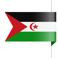 Sahrawi Arab Democratic Republic Flag Vector Bookmark Icon