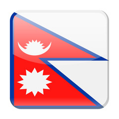 Nepal Flag Vector Square Icon