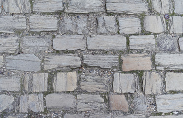 Naumburg / Germany: Historical cobblestone pavement around the Cathedral