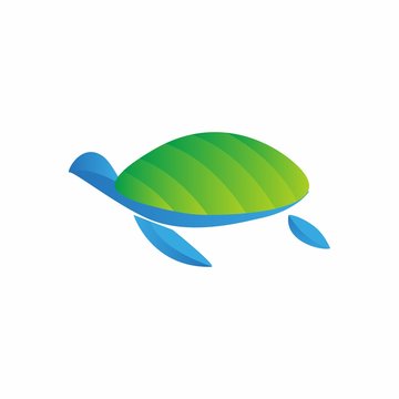 turtle logo design illustration