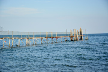 A walkway on the Adriatic for fishermen and small boats