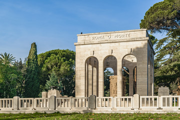 Fototapeta na wymiar Ossario Garibaldino Mausoleum, Rome, Italy