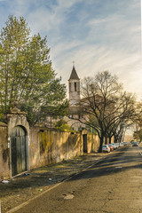 Urban Scene Gianicolo District, Rome, Italy