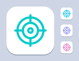 Cross-Hairs - Neon Icons. A professional, pixel-perfect icon.