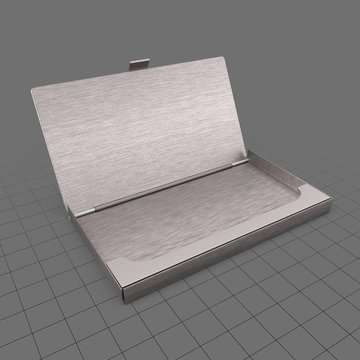 Empty business card holder