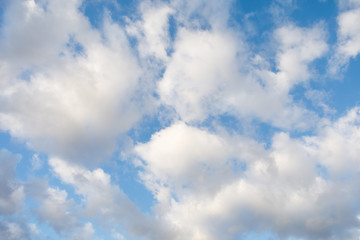 clouds on blue sky at sunny day
