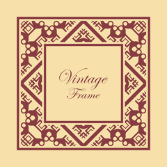 Art Deco frame border