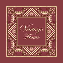 Art Deco frame border