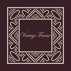Art Deco frame border