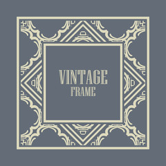 Art Deco frame border